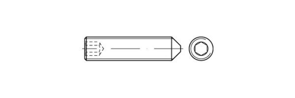 DIN 914 Gewindestifte mit Innensechskant und Spitze