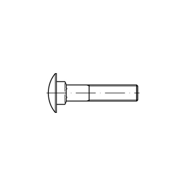 DIN 603 o.Mu 8.8 Flachrundschrauben M 12 x 60 galv. verzinkt (VE 100 Stück)