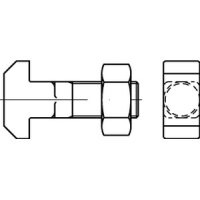 DIN 186 Mu 4.6 Form B Hammerschrauben mit Mutter M 12 x...