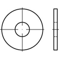 DIN 9021 Stahl verzinkt M3 / 3,2 x 9 x 0,8 mm VE = 500 Stück