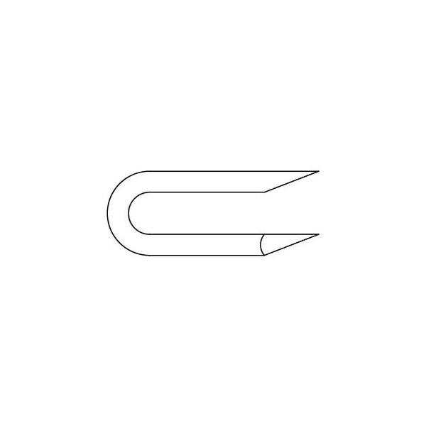 DIN 1159 Stahl galvanisch verzinkt Schlaufen 2,5 x 25 (gepackt á 1 kg)