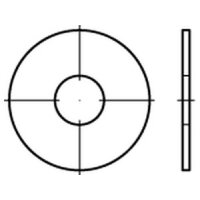 Kotflügelscheiben 5,3 x 30 x 1,5  galv. verzinkt (VE...