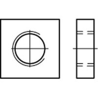 DIN 562 04 Vierkantmuttern M 10 SW 17 galv. verzinkt (VE...