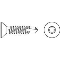 DIN 7504 P-ISR Bohrschrauben Senkkopf verzinkt  5,5 x 38 mm - T25 (VE 250 Stk.)