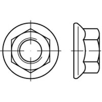 DIN 6923 8 Sechskantmuttern M 10 (VE 500 Stück)