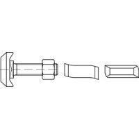 Halfenschraube Typ 50/30 4.6 M 16 x 60 feuerverzinkt (VE...
