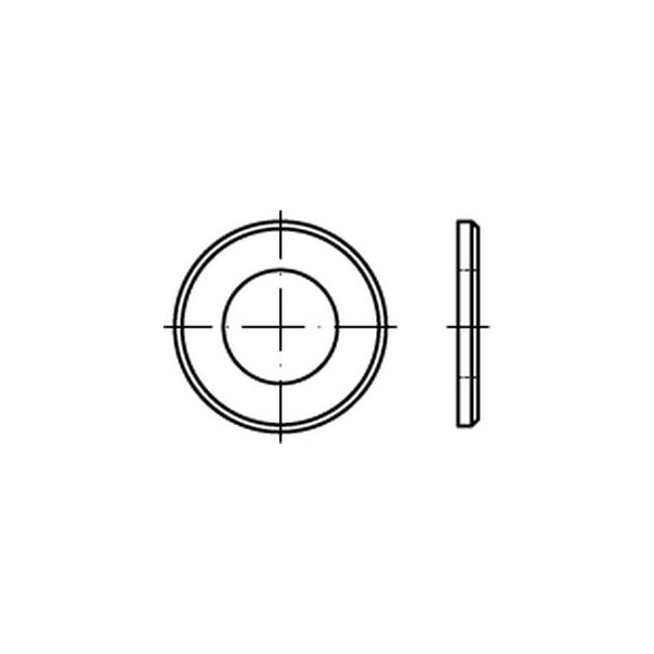 DIN 125 Scheiben Stahl 140 HV B 25 galv. verzinkt (VE 100 Stück)