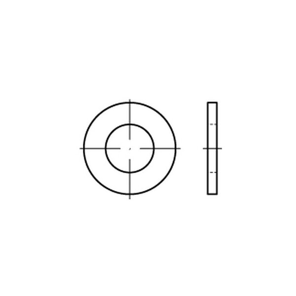DIN 125 Scheiben Kunststoff PA A 6,4 (VE 1000 Stück)