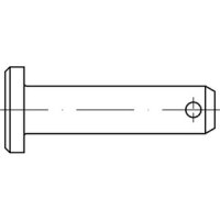 DIN 1444 Bolzen Form B verzinkt m. Splintloch Abmessung:...