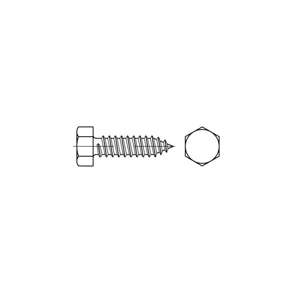 DIN 7976 C (mit Spitze) verzinkt Blechschrauben 4,8 x 16 (500 Stück)