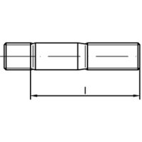DIN 939 8.8 Stiftschrauben M 12 x 80 (VE 25 Stück)