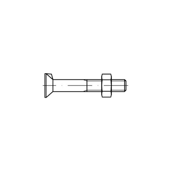 DIN 604 Mu St. Senkschrauben M 20 x 55 (VE 25 Stück)